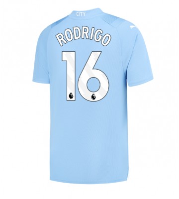 Manchester City Rodri Hernandez #16 Primera Equipación 2023-24 Manga Corta